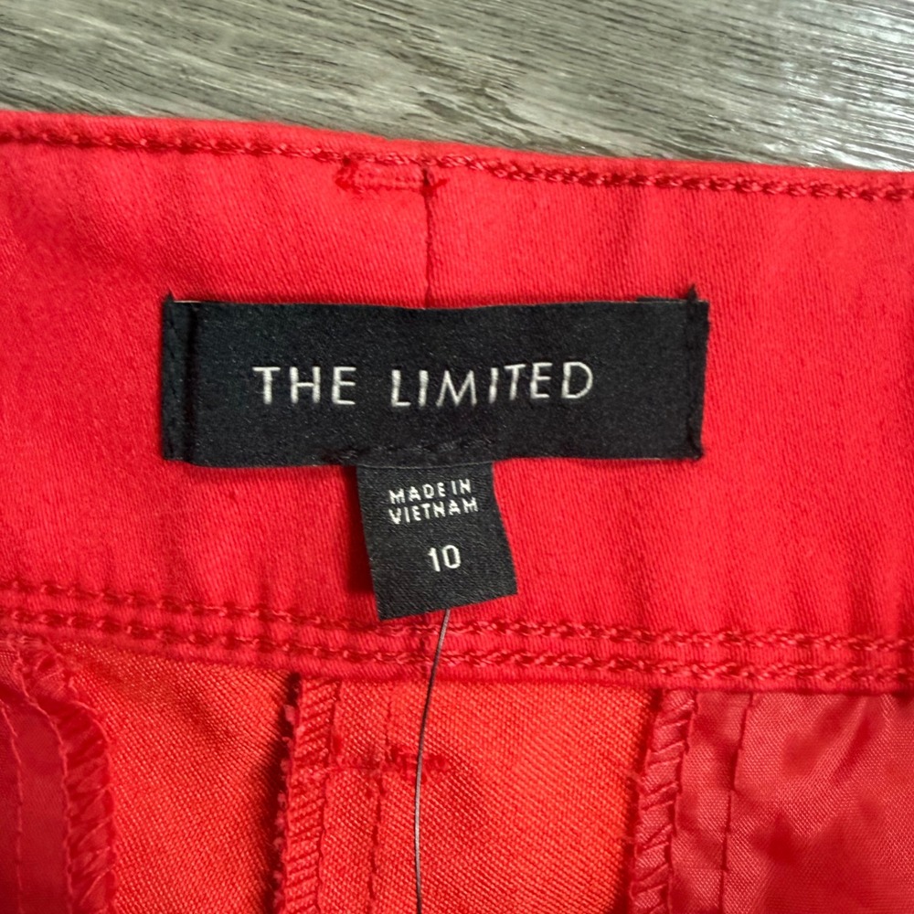 The Limited Tailored Shorts Harvest Red‎ Stretch Flat Front Mid Rise LMD180SS 10 - Picture 6 of 8
